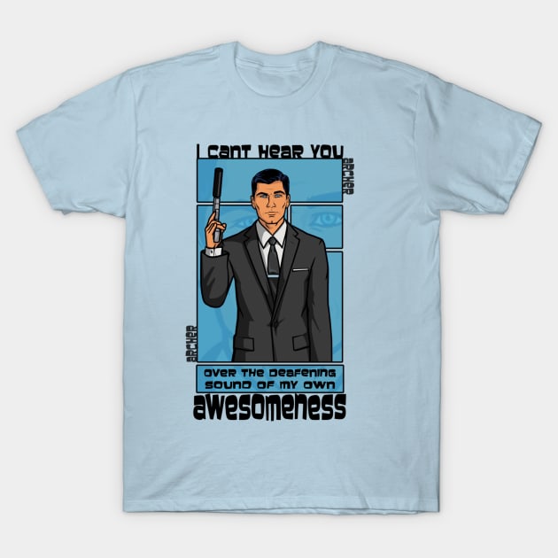 Archer Awesomeness T-Shirt by 666hughes